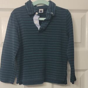 Janie and Jack Navy Striped Polo Shirt